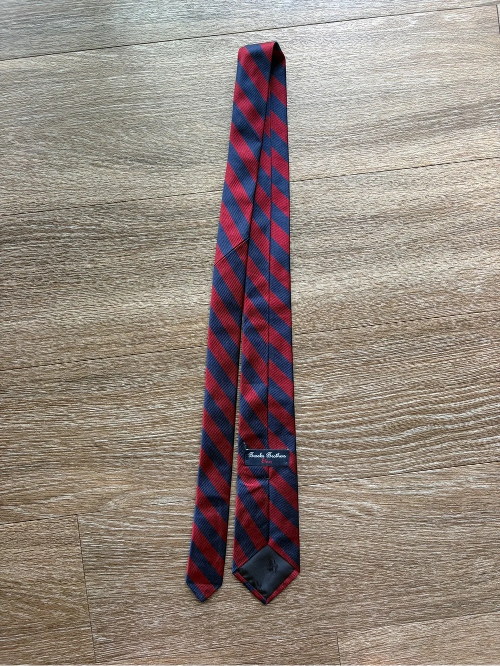 Brooks Brothers Kids Striped Red and Navy Men's Tie